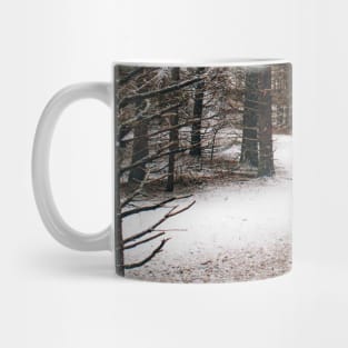 Photo of Mysterious Forest Trail Covered with Snow V2 Mug